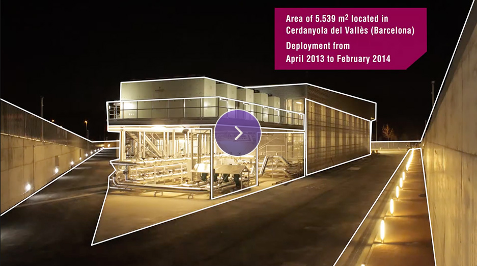 Video of how the modular server farm was installed at the client's site in Barcelona