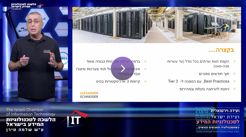 יגאל שניידר מסביר על הקמת חוות שרתים חדשנית