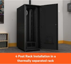 4 Post Rack Installation in a thermally seperated rack